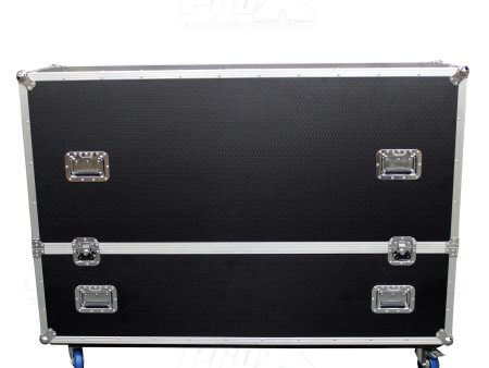 ProX XS-LCD7080WX2 LED-LCD-Plasma TV Dual 70  to 80  Adjustable Flight Case W 4  Casters Online Sale