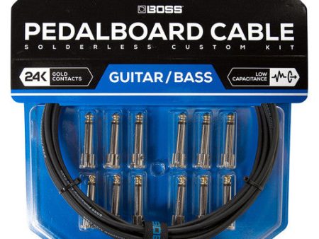 Boss BCK-12 Solderless Pedalboard Cable Kit (12 Connectors, 12  Cable) Cheap