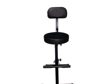 ProX X-GIGCHAIRMK2 Operators Gig Chair - Portable Adjustable - Padded Foam Velvet Covered 13  Seat Supply