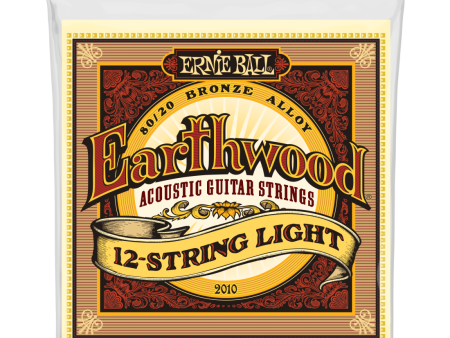 Ernie Ball 2010EB Earthwood 12-String Light Acoustic 80 20 Bronze 9-46 Online Hot Sale