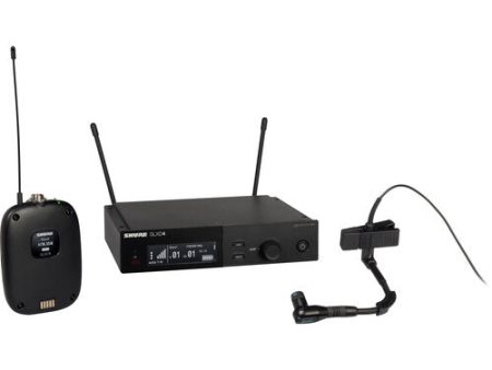 Shure SLXD14 98H Digital Wireless Cardioid Instrument Microphone System (G58: 470 to 514 MHz) Fashion