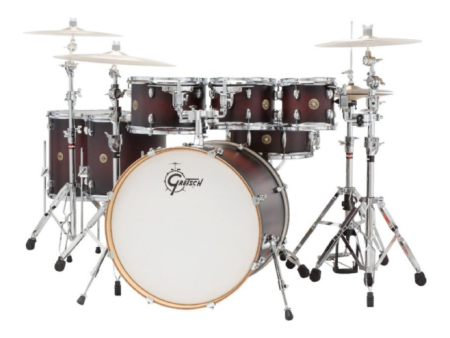 Gretsch Drums CM1-E826P-SDCB Catalina Maple 7-Piece Rock Shell Pack (Satin Deep Cherry Burst) Hot on Sale