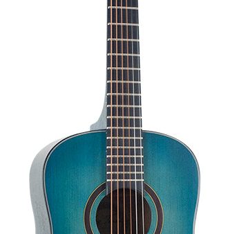 Jay Turser JTA52-SBL 1 2 Scale 6 String Acoustic Guitar (Satin Blue) Hot on Sale