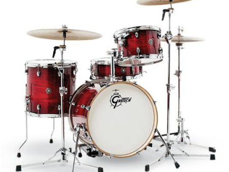 Gretsch Drums CT1-J404-GCB Catalina Club 4-Piece Drum Shell Pack (Gloss Crimson Burst) Online Sale