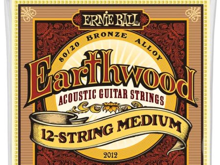 Ernie Ball 2012EB Earthwood 12-String Medium Acoustic 80 20 Bronze 11-52 Sale