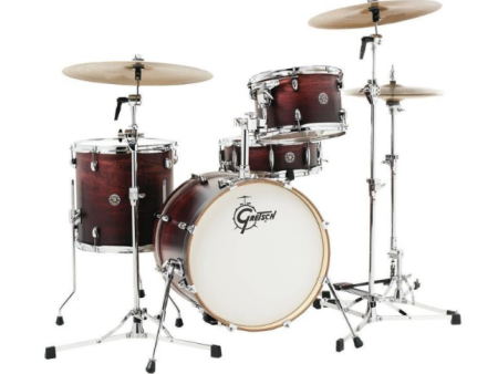 Gretsch Drums CT1-J404-SAF Catalina Club 4-Piece Drum Shell Pack (Satin Antique Fade) For Sale