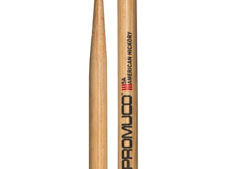 Promuco 1801N5AX Drumsticks American Hickory Nylon Tip 5A For Sale