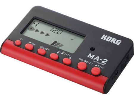 Korg MA2BKRD Black Digital Metronome (Red) For Sale