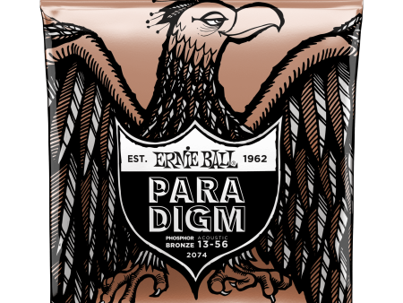 Ernie Ball 2074EB Paradigm Acoustic Strings - Phosphor Bronze Medium 13-56 Hot on Sale