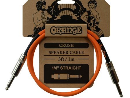 Orange CA040 Crush 3-Foot Speaker Cable, Jack to Jack Hot on Sale