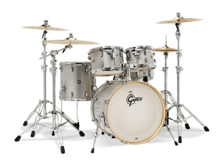 Gretsch Drums CM1-E825-SS Catalina Maple 5-Piece Drum Shell Kit (Silver Sparkle) Online Hot Sale