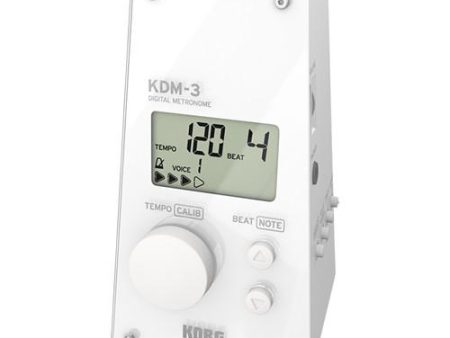 Korg KDM3WH Digital Metronome (White) on Sale