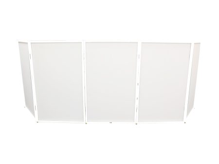 ProX XF-5X3048W 5 Panel - White Frame DJ Facade W-SS Quick Release 180° Hinges Online now