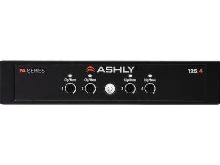 Ashly FA 125.4 1 2U Power Amplifier: 4x125W 4-8 Ohms, 70 100V For Cheap