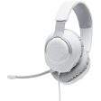 JBL QUANTUM 100 Wired Over-Ear Gaming Headset (White) Supply