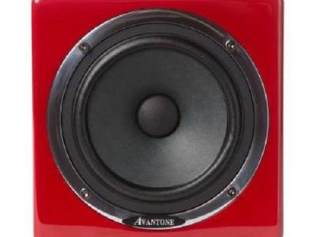 Avantone Pro AV-AREDMONO Mixcube Active Full-Range Mini Reference Monitor (Red, Single) - 5.25  For Discount