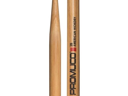 Promuco 1801N2BX Drumsticks American Hickory Nylon Tip 2B Online now